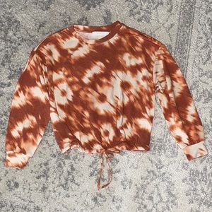 Tie Dye Top Sweatshirt Small